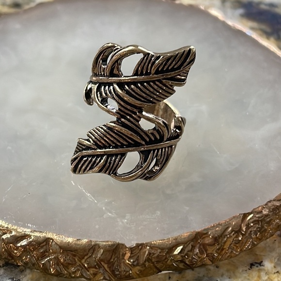 Bohemian Feather Wrap Womens Ring - Picture 14 of 16